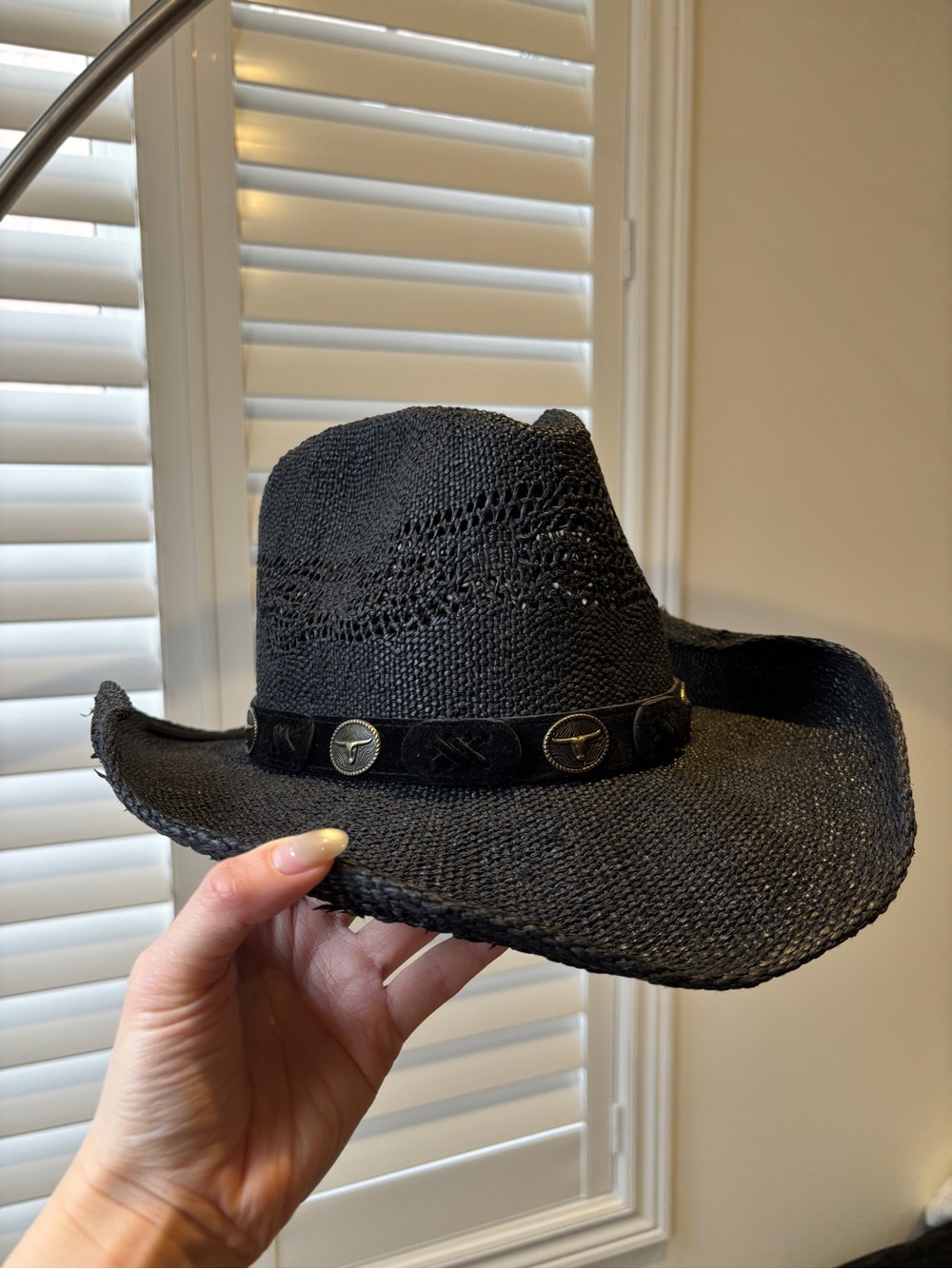 Black Straw Cowboy Hat